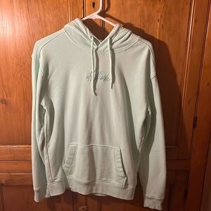 Men’s mint green/cyan hollister hoodie